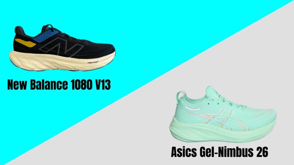 Picture of Asics Gel Nimbus 26 vs New Balance 1080 V13 