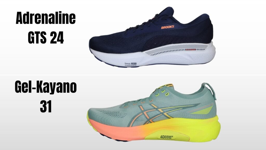 Shoe Comparisons Brooks Adrenaline GTS 24 vs. Asics Gel Kayano 31 Review Flawless Shoe Reviews