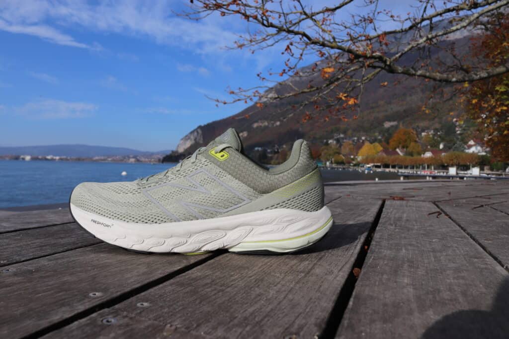 Picture of the New Balance 860 v14 from the side at annecy lake