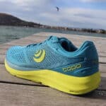 Picture of the Topo Phantom 3 from the side angle on lake annecy