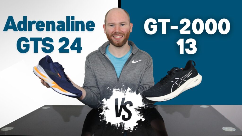 Picture of James McCormack sitting at a desk providing a review of the Brooks Adrenaline GTS 24 vs Asics GT-2000 13