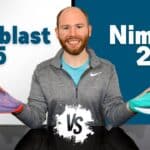 Picture of James McCormack providing a review of the Asics Gel Nimbus 27 vs Novablast 5