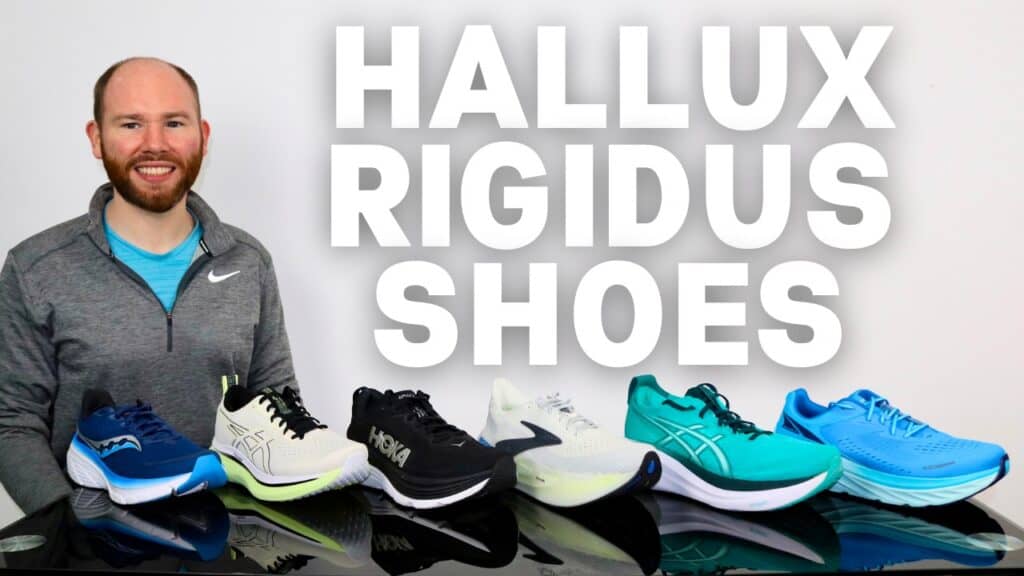 Picture of James McCormack sitting behind a desk providing a review of 6 of the best Hallux Rigidus Shoes