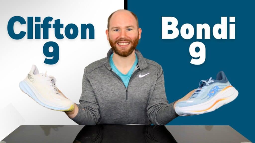 Picture of James McCormack providing a review of the Hoka Bondi 9 vs Clifton 9