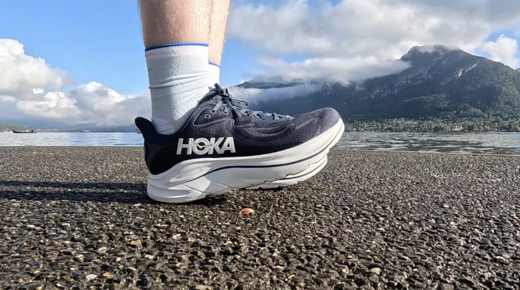Picture of James McCormack wearing the Hoka Clifton 10