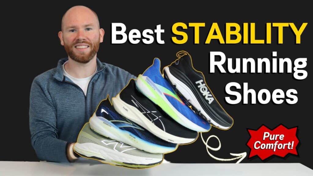 Picture of James McCormack provide a review of the best stability shoes 205