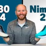 Image of james mccormakc doing a review of New Balance 1080 v14 vs Asics gel nimbus 27
