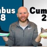 Photo of james mccormack reviewing the Asics gel nimbus 28 vs gel cumulus 2