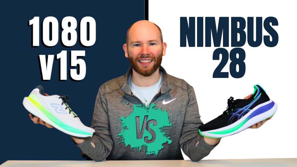 Comparison of the New Balance 1080 v15 vs ASICS Gel-Nimbus 28 vs New balance 1080 v15 cover