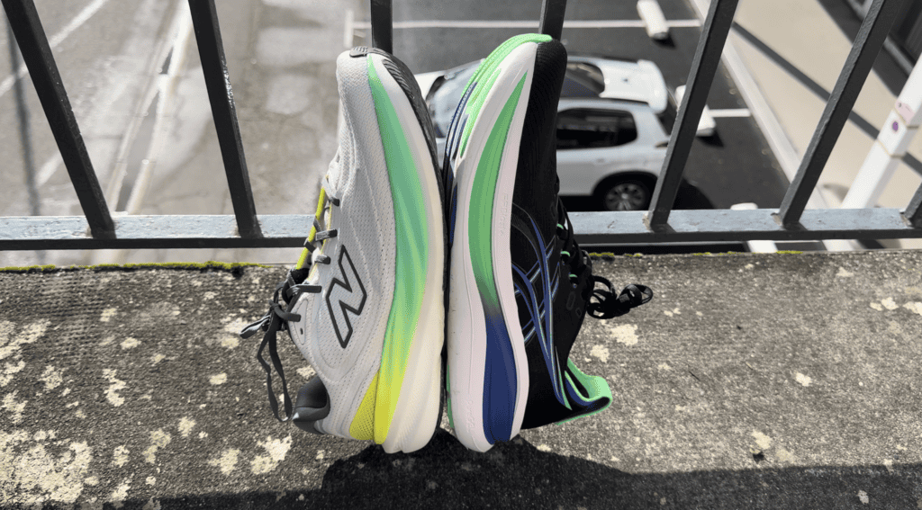 New Balance 1080 v15 vs Asics Gel Nimbus midsole comparison