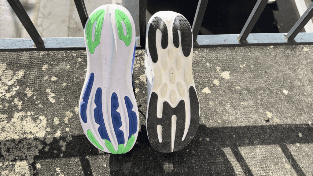 New Balance 1080 v15 vs Asics Gel Nimbus outsoles
