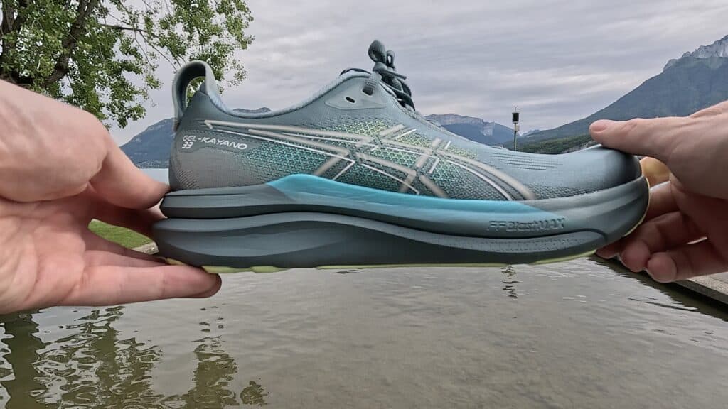 Asics Gel Kayano 33 from the side