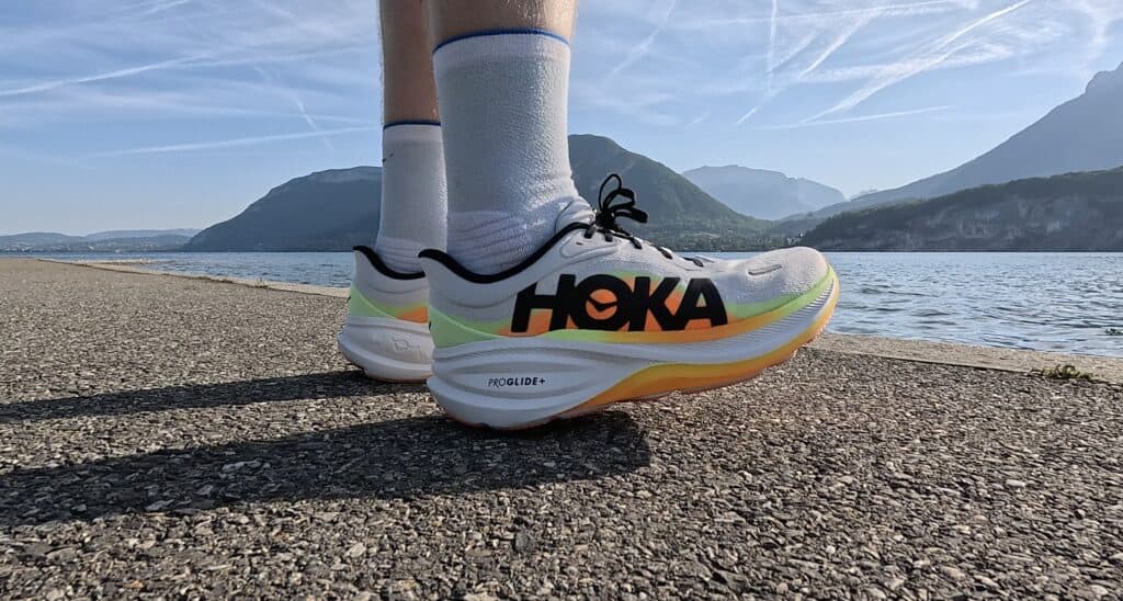 Photo of the side of the hoka clifton pro