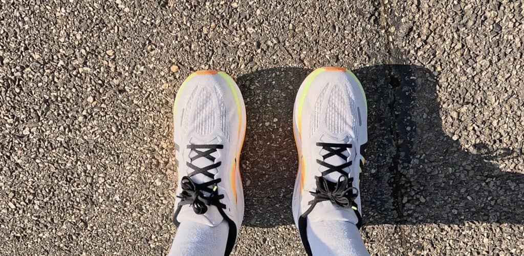 Photo of the upper of the hoka clifton pro

